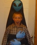 Abducted by Alien Halloween Costume - 2011 Halloween Costume Contest Abducted by Alien Costume