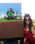 Angry Birds Game Costume - 2011 Halloween Costume Contest Angry Birds home made style!!! Costume