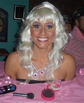 Homemade Barbie Costume - 2011 Halloween Costume Contest Barbie Styling Head Costume
