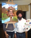 Bob Ross and his Happy Little Tree Costume - 2012 Halloween Costume Contest Bob Ross and his Happy Little Tree Costume