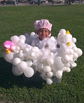Homemade Bubble Bath Costume - 2011 Halloween Costume Contest Bubble Bath Costume