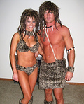 Cave Man and Cave Girl Sexy Homemade Costume - 2011 Halloween Costume Contest Cave Man and Cave Girl Costume