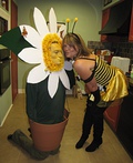 Daisy & Bee Halloween costume for couples - 2011 Halloween Costume Contest Daisy and Bee Costume