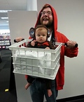 E.T. and Elliot Homemade Costume - 2013 Halloween Costume Contest E.T. and Elliot Costume