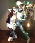 Gremlins Gizmo and Stripe Couple Costume - 2012 Halloween Costume Contest Gremlins Gizmo and Stripe Costume