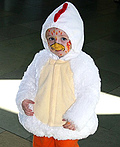 Homemade Chicken Costume - 2009 Halloween Costume Contest Lil Chicken Costume