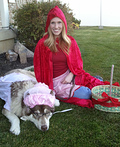 Little Red Riding Hood Halloween Costume - 2012 Halloween Costume Contest Little Red Riding Hood & Wolf Costume