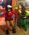 Mermaid Man and Barnacle Boy Costumes - 2013 Halloween Costume Contest Mermaid Man and Barnacle Boy Costume