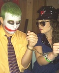 Police Woman and Joker Costume