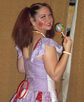 Talking Baby Doll Homemade Costume - 2012 Halloween Costume Contest Talking Baby Doll Costume