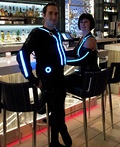 TRON costumes - 2011 Halloween Costume Contest TRON Costume