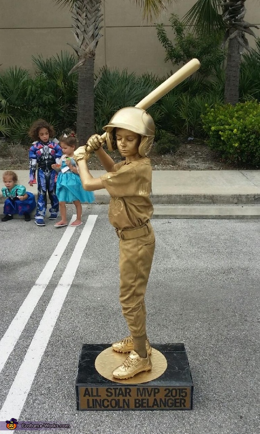 Baseball Trophy Boy's Homemade Costume