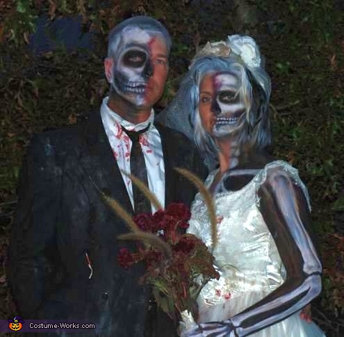 Bride Halloween on Dead Bride And Groom Halloween Costume Ideas For Couples