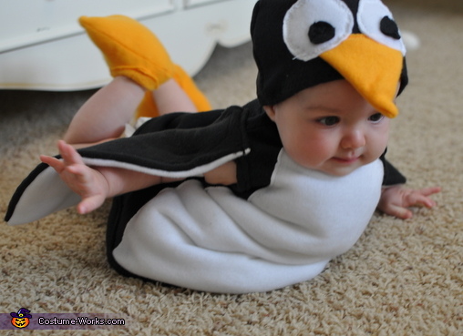 for penguin Costume Homemade couples costumes Babies diy Penguin