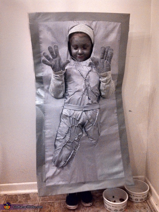 Han Solo in Carbonite - Homemade costumes for boys