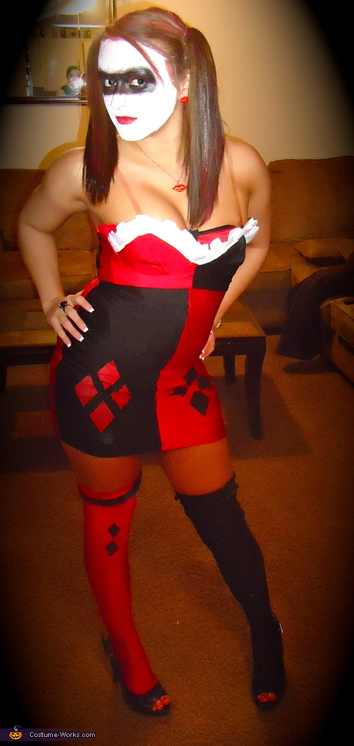 Homemade Harley Quinn costume for women