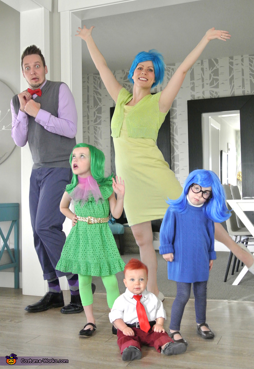 Awesome Inside Out Family Costume