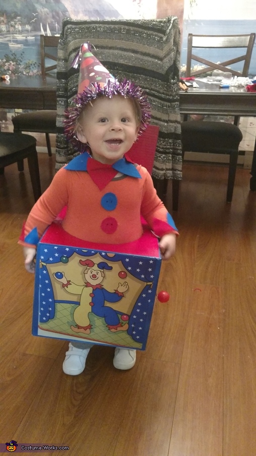 DIY Jack in The Box Baby Halloween Costume