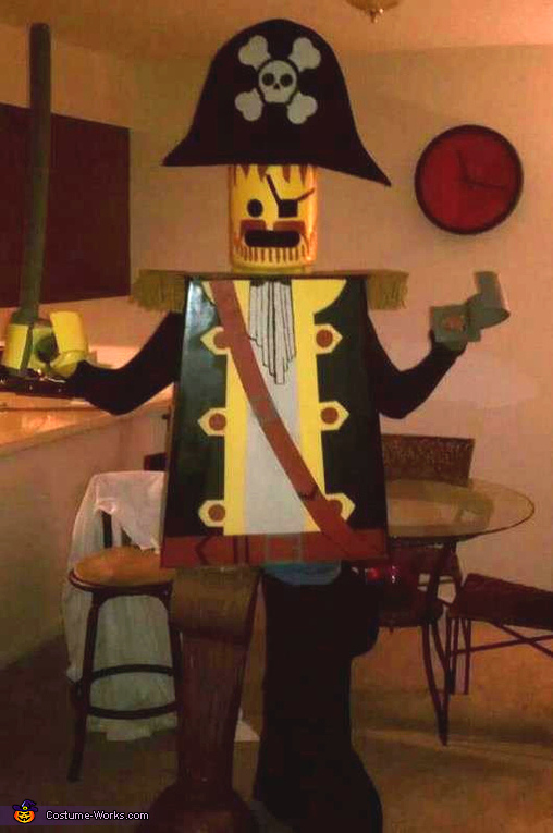 Homemade Lego Pirate Costume for Adults
