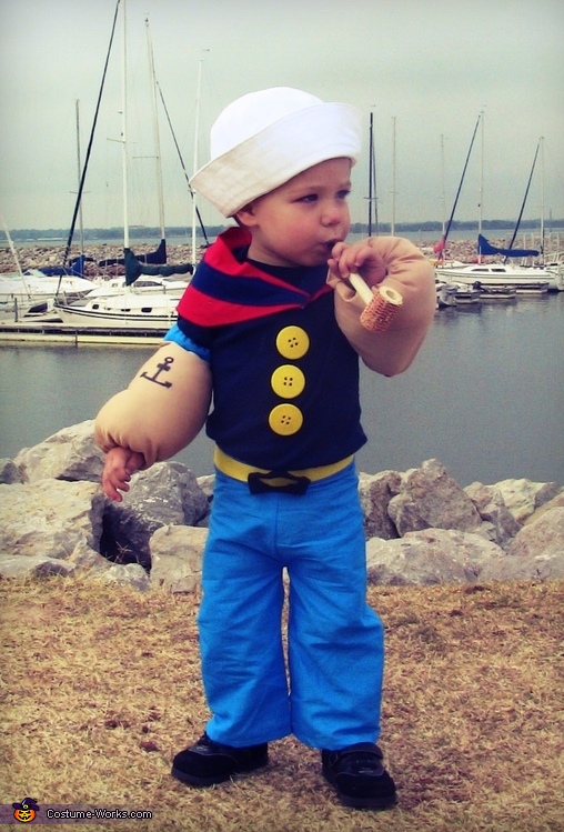 Lil' Popeye the Sailor Man - Homemade costumes for babies