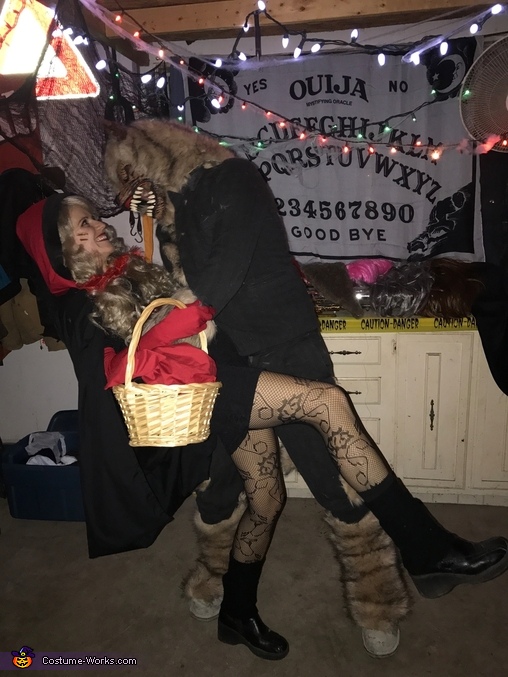 Little Red Riding Hood And The Big Bad Wolf Couple Halloween Costume Photo 2 4