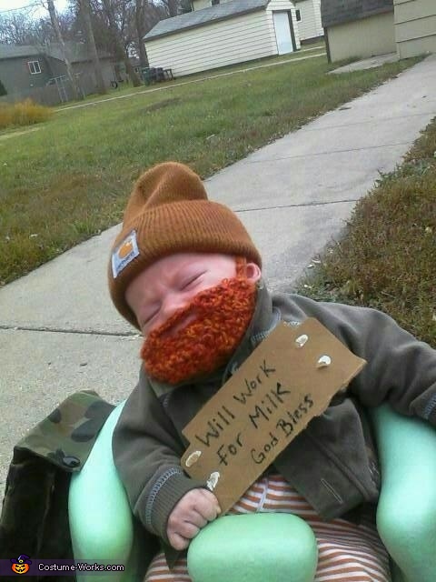 Milk Drunk - Homemade costumes for babies