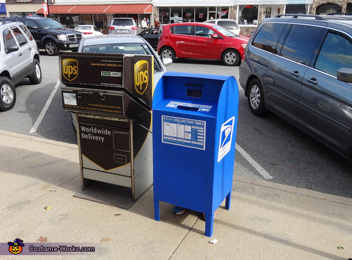 USPS Mailbox Halloween Costume - Photo 3/3