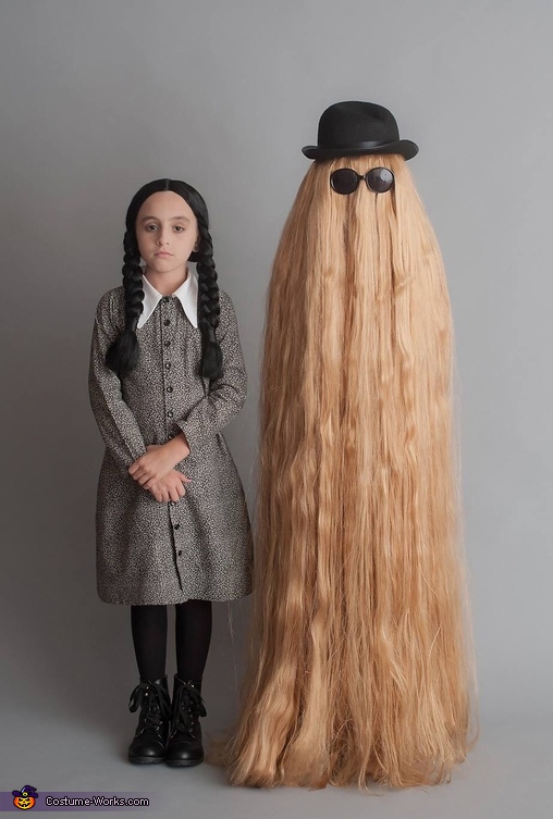 Wednesday Addams And Cousin It Costume 2434