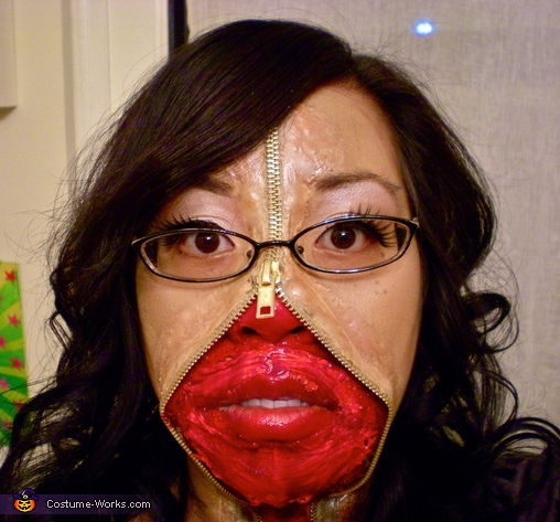 Zipper Face - Homemade costumes for women