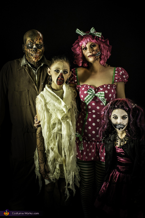 Halloween: familia zombie