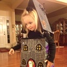 Photo #3 - Sarah admires her Haunted House Costume