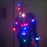 Photo #5 - 85% complete. Front view in the dark. Again missing the Blue LED strips for the boots.