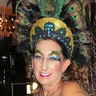 Photo #6 - Peacock Showgirl  - Headdress, Feather Eyebrows, and make-up.