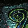 Photo #7 - Peacock Showgirl  - Close-up of sequin designs on corset.
