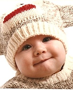 Hand Knitted Sock Monkey Costume