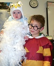 Hedwig the Owl and Harry Potter Costume
