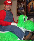 Homemade Mario and Yoshi Costume