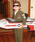 Homemade Top Gun Fighter Pilot Costume