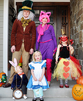 Alice In Wonderland Mad Hatter Tea Party Family Costume