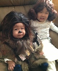 Baby Chewbacca and Little Leia Costume