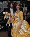 Beauty and the Beast with Lumiere Costume