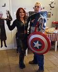 Black Widow and Captain America Costume