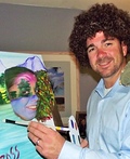 Bob Ross and his Happy Trees Costume