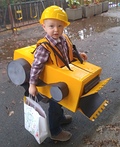 Bulldozer DIY Halloween Costume for Boys