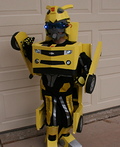 Bumblebee Transformer homemade Halloween costume | DIY Costumes Under $35