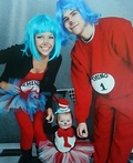 Cat in the Hat and Thing 1&2 Costume