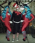Cat in the Hat with Thing One and Thing Two Costume