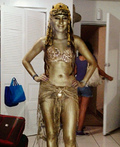Cleopatra Golden Statue Costume
