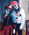 Creepy Clown Couple Costume