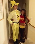 Curious George and The Man in the Yellow Hat Costume